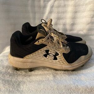Under Armour‎ Cleats Shoes Mens Size 6.5 White-Black